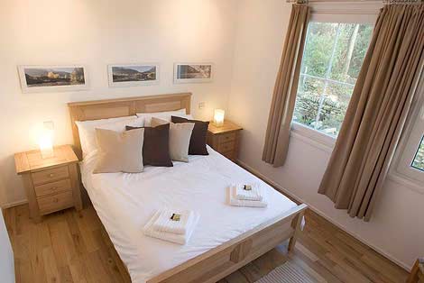 Das Doppelschlafzimmer von Sorgente kornischen Ferienhaus in Penryn bei Falmouth