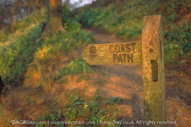 Cornish Coast Path sign